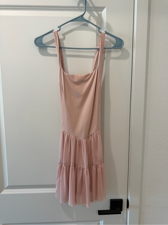 Amazon Dresses & Skirts - Amazon Pink Tiered Mini Dress